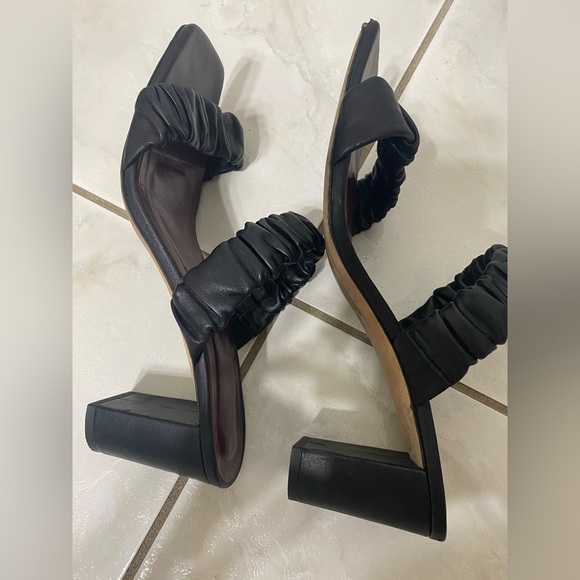 STAUD Frankie Ruched slide Sandals size 39.5 (9.5) - Picture 5 of 6